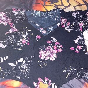 Black flower Shirt